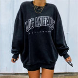 Los Angles Pullovers Women Hoodies Long Sleeve Loose Autumn Casual Woman Sweatshirt Fashion Hoodies For Women