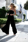 Woman Jumpsuit  Fashion Ladies Loose Casual Pant Elegant Long Romper Pants Overalls Chiffon  Jeans Beach Skinny  Playsuit
