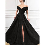 Luxury Evening Party Gown Woman Elegant Plus Size Slim Solid Long High Slit Dresses Suitable for Formal Parties