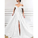 Luxury Evening Party Gown Woman Elegant Plus Size Slim Solid Long High Slit Dresses Suitable for Formal Parties