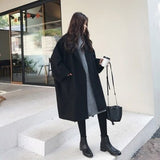 NUKTY Overcoat Women Autumn And Winter New Woolen Coat Small
