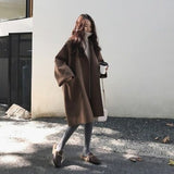 NUKTY Overcoat Women Autumn And Winter New Woolen Coat Small