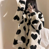 lamb wool coat Autumn winter new padded jacket female Korean quilted thick loose faux fur plush female student padded coat cool