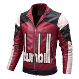 Men's Faux Fur Trench Coat Winter Motorcycle PU Leather Bomber Jacket Men Stand Collar Windbreaker Jackets Slim Warm Outerwear