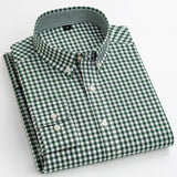 Men's Casual Plaid Shirt Comfortable Special Design Long Sleeve Easy-care Shirts High Quality 100% Cotton  Smart  Shirts