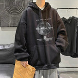 Men's Hoodies Oversize Black Women Pullover Hooded Sweatshirt Male Loose Streetwear Printed Graphic Hoddies Harajuku White Gray