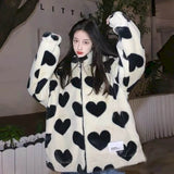 lamb wool coat Autumn winter new padded jacket female Korean quilted thick loose faux fur plush female student padded coat cool