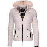 Nukty Women Winter Jacket Coat Warm Clothes Puffer Parkas Fashion Outwear Slim Fit Solid Casual Hooded Coat Women Parka