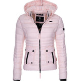 Nukty Women Winter Jacket Coat Warm Clothes Puffer Parkas Fashion Outwear Slim Fit Solid Casual Hooded Coat Women Parka