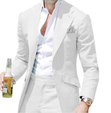 Latest Design Mens Dinner Suit Groom Tuxedos Groomsmen Wedding Suits Blazer for men Trendy Green (jacket +Pants) terno