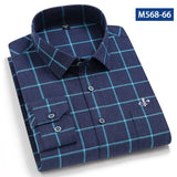Nukty Camisa Social Masculina Men's Cotton Plaid Casual Shirt Pocket Long Sleeve Standard-fit Comfortable Shirts Slim Fit