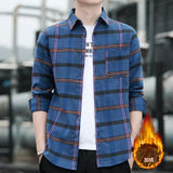 Leisure Spring and Autumn New Men's Shirt Leisure Plaid Long Sleeve Shirt Fashion Trend Top Personalized Shirt Men's Wear