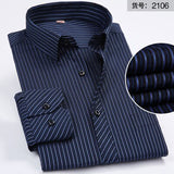 big sales autumn long sleeve striped shirt men plus size 8XL casual navy blue shirt pockets cotton oversize big size shirt loose