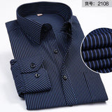 big sales autumn long sleeve striped shirt men plus size 8XL casual navy blue shirt pockets cotton oversize big size shirt loose
