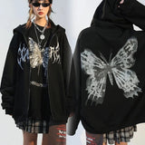 Clothes Vintage Zip Up Y2k Sweatshirts Women Oversized hoodie Women's Top Warm Winter Pullover hoodies sweatshirt woman sweater