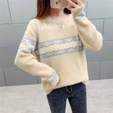 New Autumn Women Fashion Half Turtleneck Sweater Loose Casual Patchwork Faux Mink Fur Cashmere Knitting Pullovers