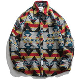 han Men's plus velvet plaid shirt tooling winter trend loose thick casual woolen shirt