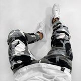New Style  Camouflage Tie-Dyed Denim Straight Jean Pant Washed Stretch Chino Comfort Rise Relaxed Straight Leg Jeans