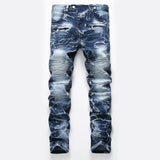 Mens Fashion Slim Skinny Casual Jeans Straight Jeans Men Denim Trousers XY9