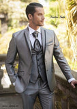 Pieces Casual 3 Prom Wedding Suits For Men Groom Tuxedos One Button Notch Lapel Groomsmen Best Man Suit Wedding Mens Suits