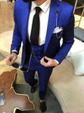 Pieces Casual 3 Prom Wedding Suits For Men Groom Tuxedos One Button Notch Lapel Groomsmen Best Man Suit Wedding Mens Suits