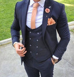 Pieces Casual 3 Prom Wedding Suits For Men Groom Tuxedos One Button Notch Lapel Groomsmen Best Man Suit Wedding Mens Suits