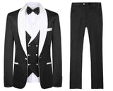 Pieces Casual 3 Prom Wedding Suits For Men Groom Tuxedos One Button Notch Lapel Groomsmen Best Man Suit Wedding Mens Suits