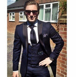 Pieces Casual 3 Prom Wedding Suits For Men Groom Tuxedos One Button Notch Lapel Groomsmen Best Man Suit Wedding Mens Suits