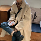Nukty Woolen Coat Female Overcoat Winter New Small Man Versatile Medium Long Thickened Woolen Coat