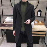 New Long Trench Coat 40 %Wool Quality Thick Warm Trench Coat Male Jackets 5xl Men Windbreak Winter Fashion Mens Overcoat