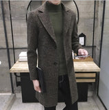 New Long Trench Coat 40 %Wool Quality Thick Warm Trench Coat Male Jackets 5xl Men Windbreak Winter Fashion Mens Overcoat