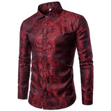 NUKTY (Jackets + Pants) Men Business Casual Slim Suit Sets Fashion printed Tuxedo Wedding formal dress Blazer stage performances Suit